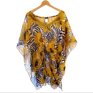 Yellow and Zebra Print Ingear Tunic